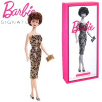 Barbie Signature 1961 Retro Doll Bobo Head Fashion Doll 60th Anniversary Edition Doll Toy Kids Collectors Collectible Gift GXL25