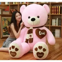 [PROMO NEW FUNA] Boneka Berlian Love Boneka Teddy Bear Plufyy Boneka Beruang Jumbo 1,1 Meter Boneka 