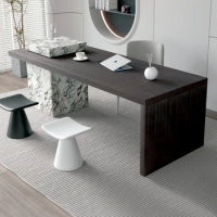 Bulgari marble table island platform integrated dining table