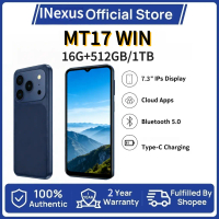 Smartphone MT17 WIN 7.3 Inci Skrin Besar 16GB+1TB 5G Android Telefon 8000mAh Bateri Pengecasan Cepat