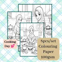 Kertas Mewarna 8pcs per set Colouring Paper 100gsm