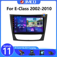 JMCQ 2 Din Android 11 Car Radio For Mercedes Benz E-class E Class W211 E200 CLS 02-10 Multimedia Video Player Navigation GPS RDS