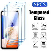 5PCS Screen Protector for Samsung Galaxy A54 A14 A24 A34 Tempered Glass for Samsung A52 A52S A53 A33 A32 A12 A13 A71 S24 Ultra