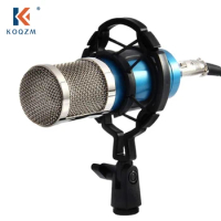 Universal Professional Condenser Microphone Mic Shock Mount Holder Studio Recording Bracket For Large Diaphram Mic Clip Black