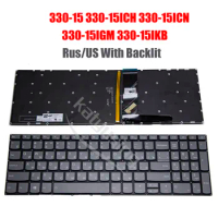 Original Rus US Keyboard for Lenovo IdeaPad 330-15ARE 330-15ICH 330-15ICN 330-15IGM 330-15IKB 330C-15 330C-15IKB 330C-15ICH