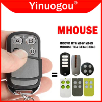 MHOUSE MYHOUSE GTX4 TX4 GTX4C MOOVO MT4 MT4V MT4G Garage Door Remote Control 433.92MHz Rolling Code Electric Gate Opener Command