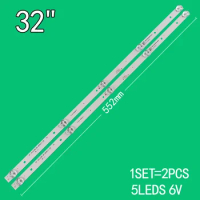 1SET=2PCS 6V 5LEDs 552mm Suitable for Skyworth 32-inch LCD TV RF-BS320E30-0501S-28 A1 32f1000 v320dj8-q01 backlight strip