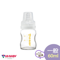 US baby 優生 真母感玻璃果汁奶瓶(一般口徑60ml)