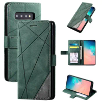 For Samsung Galaxy S10 S 10 Case for Samsung Galaxy S10+ S10 Plus S10 Flip Case Magnetic Leather Wallet Book Cover