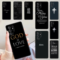 Verse of The Christian Bible Jesus Phone Cases For Samsung Galaxy S23 S20 FE S21 S22 Ultra Note 20 S8 S9 S10 Note 10 Plus Cover