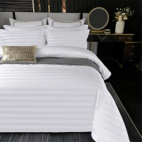 Set cadar empat keping untuk hotel, set cadar untuk rumah tamu dan B&B, cadar satin linen hotel bint