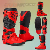 Boots FOX Comp Flo Red Sepatu Boots FOX Comp Flo Red Cross Trail Original - 41