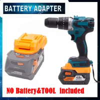 Battery Adapter Converter for Ridgid AEG 18V Lithium Battery to for Makita 18V BRUSHLESS Cordless Drill Tools(NO Batteries )