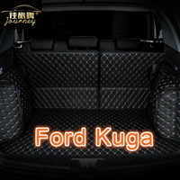 適用福特Ford Kuga Mk2 Mk3專用後車廂墊 汽車皮革全包圍後廂墊 耐磨防水 後行李箱 防水墊