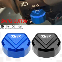 For Yamaha TMAX 560 530 500 TMAX560 TMAX530 SX DX TECH MAX CNC Aluminum Motorcycle Switch Button Turn Signal Key Cap Accessories