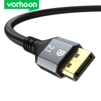 Vothoon Displayport 2.1 Cable 16K DP Cable 8K 120Hz 4K 240Hz Ultra HD Video Audio Cable for Laptop TV Xbox Projector Monitor