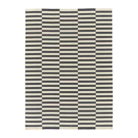 STOCKHOLM 2017 平織地毯, 手工製/條紋 灰色, 250x350 公分
