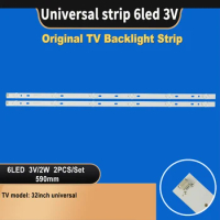 TV-094 Samsung Lg general TV backlight bar 32-65inch for 590mm 6led 3V Universal strip Factory wholesale