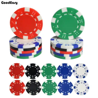 Factory Wholesale Casino ABS+Iron+Clay Dice Poker Chip Texas Hold'em Poker Metal Coins Black Jack Chips Set Poker Accessories