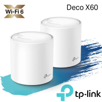 【獨家-含2入壁掛架】【TP-Link】(2入)Deco X60 AX3000 Mesh 雙頻WiFi 6網狀路由器+【市價$499】 壁掛架