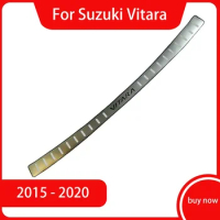 2015 2016 2017 - 2020 for Suzuki Vitara stainless steel Rear Bumper Protector Sill Trunk Tread Plate