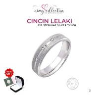 NLR23 Silver 925 Ring for Men Cincin Lelaki Perak Silver Ring Men Ring Male Ring for Engagement Wedd