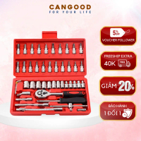 【Deal hot]】 Bộ dụng cụ mở Bulong ốc vít đa năng 46 chi tiết, Bộ dụng cụ sửa chữa oto xe máy 46 món đ