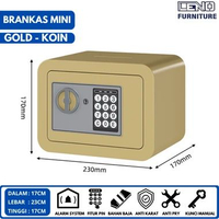 SKY - BRANKAS MINI BRANKAS UANG DAN EMAS PENYIMPANAN SAFETY BOX UANG DIGITAL GOLD-KOIN