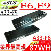 ASUS F6，F9 電池(業界最高規)-華碩 F6E，F6A，F6K，F9E，F9F，F9J，F9S，A32-F6，A32-F9，A31-F9，A33-F9，A32-T13，F6，F6K54S-SL，F6K233E-SL，F6S，PRO60VE，F9，F9DC，NER1B1000Y，NER1B2000Y，NER1B3000Y，90-NER1B1000Y，90-NER1B2000Y