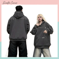 Áo Khoác Nỉ Hoodie Thêu NQ30 AM Form Rộng Nam Nữ Unisex