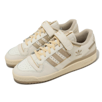 adidas 愛迪達 休閒鞋 Forum 84 Low 男鞋 女鞋 米白 奶茶 復古 皮革 魔鬼氈 三葉草 愛迪達(IE9936)