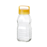 【ADERIA】日本進口長型梅酒醃漬玻璃罐2L(黃)