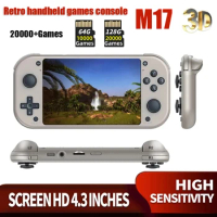 M17 Retro Handheld Game Console 30000+ Games 4K High-definition TV Electronic Console Game, 3D Dual Joystick PSP / SNES