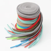 Colorful Flat Shoelaces for Sneakers White Black Shoelace Fabric Classic Shoe Laces Adults Kids Elastic Laces Shoes Strings Runn