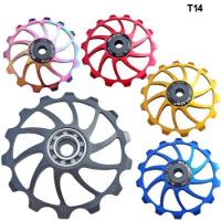 MTB Bicycle 14T Jockey Wheel Ceramic Bearing Mountain Road Folding Bike 12 Speed Rear Shift 14 Tooth Guide Wheel
