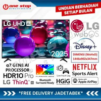 [GARANSI RESMI] LG 65UA7350PSB / 65UA7350 / UA7530 4K UHD AI Smart TV 65 Inch