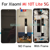 6.67" For Xiaomi Mi 10T Lite 5G LCD Screen Display Touch Panel Digitizer Assembly / With Frame For Xiaomi 10T Lite 5G