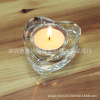 燭臺擺件北歐浪漫餐桌蠟燭器皿家用香薰燭玻璃杯創意裝飾蠟燭托