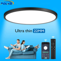 Ultra-thin Led Ceiling Lights Dimmable Panel Light Fixture Ceiling Lamps For Living Room Kitchen Bedroom Lighting AC220V 110V