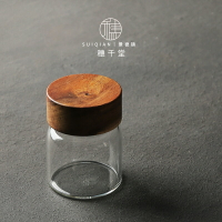 穗千堂螺紋擰蓋茶葉密封罐便攜小號透明玻璃罐咖啡果醬蜂蜜包裝瓶