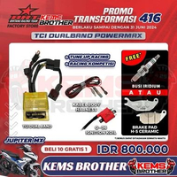 TCI BRT POWERMAX DUALBAND JUPITER MX ORIGINAL BRT BONUS BUSI/BRAKE PAD Bonus,Busi Iridium