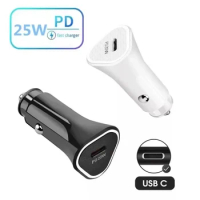25W USB C Car Charger 20W Type PD Fast Charging Car Phone Charger For iPhone 11 12 13 14 Pro Max Plus Xiaomi Huawei Samsung