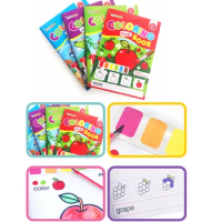 16pcs Creative Watercolor Painting Book For Kids Montessori Educational Toy Coloring Water Drawing Books Set Children DIY Toys