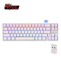 Royal Kludge RK871/RK68PLUS Hotswappable Mechanical Mini Wireless Tri-Mode Bluetooth 2.4G Keyboard With 60 Percent RGB Backlit -