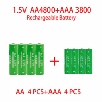 AA 4800mAh Rechargeable battery AAA 3800mAh Rechargeable battery AA and AAA 1.5V Rechargeable battery Alkaline battery
