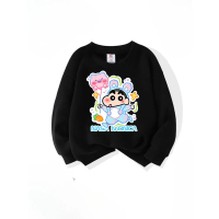 Crayon Shin Chan Round Neck Hoodie Cute and Stylish Children's Hoodie Fashionable Spring and Autumn