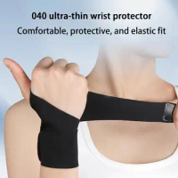 1Pc Wrist Guard Fasten Tape Breathable Sports Wristband Sweat Absorption Pain Relief Moisture Wicking Wrist Wrap With Thumbhole