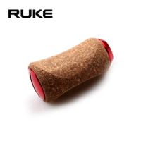 RUKE 1pc Fishing Reel Handle Knob Material Rubber Soft Wooden Knob for Daiwa Shimano Reel DIY Handle Accessory Free shipping