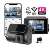 M700 CAR DVR Dashcam 4k with App WIFI GPS Front and Rear Dual 4k Car Camera Dual Dash Cam 4k Dash Camera