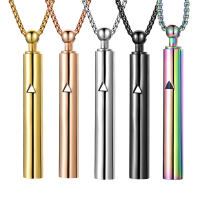 528Hz Meditation Whistle Mindfulness Pendant Titanium Steel Vacuum Necklace Adjust Breathing Relieve